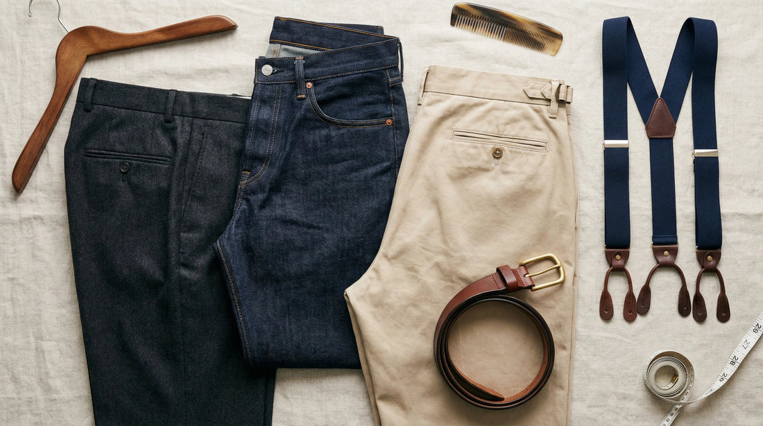 Tailored trousers suspenders and belt styling pieces for a guide to belt alternatives