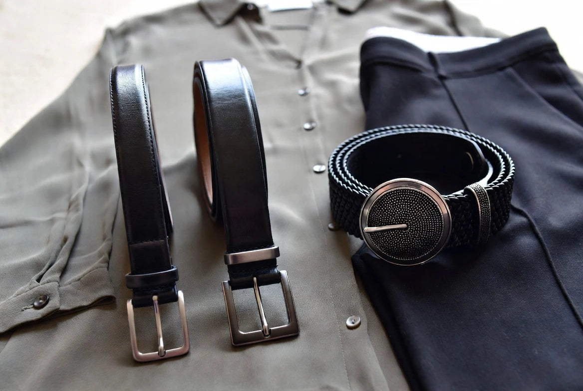 Alternative belt widths for creating waist definition without a wide corset belt
